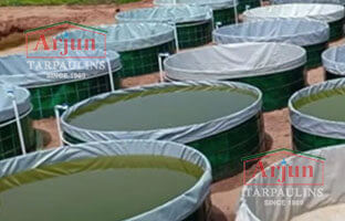 Round bio floc tank covers